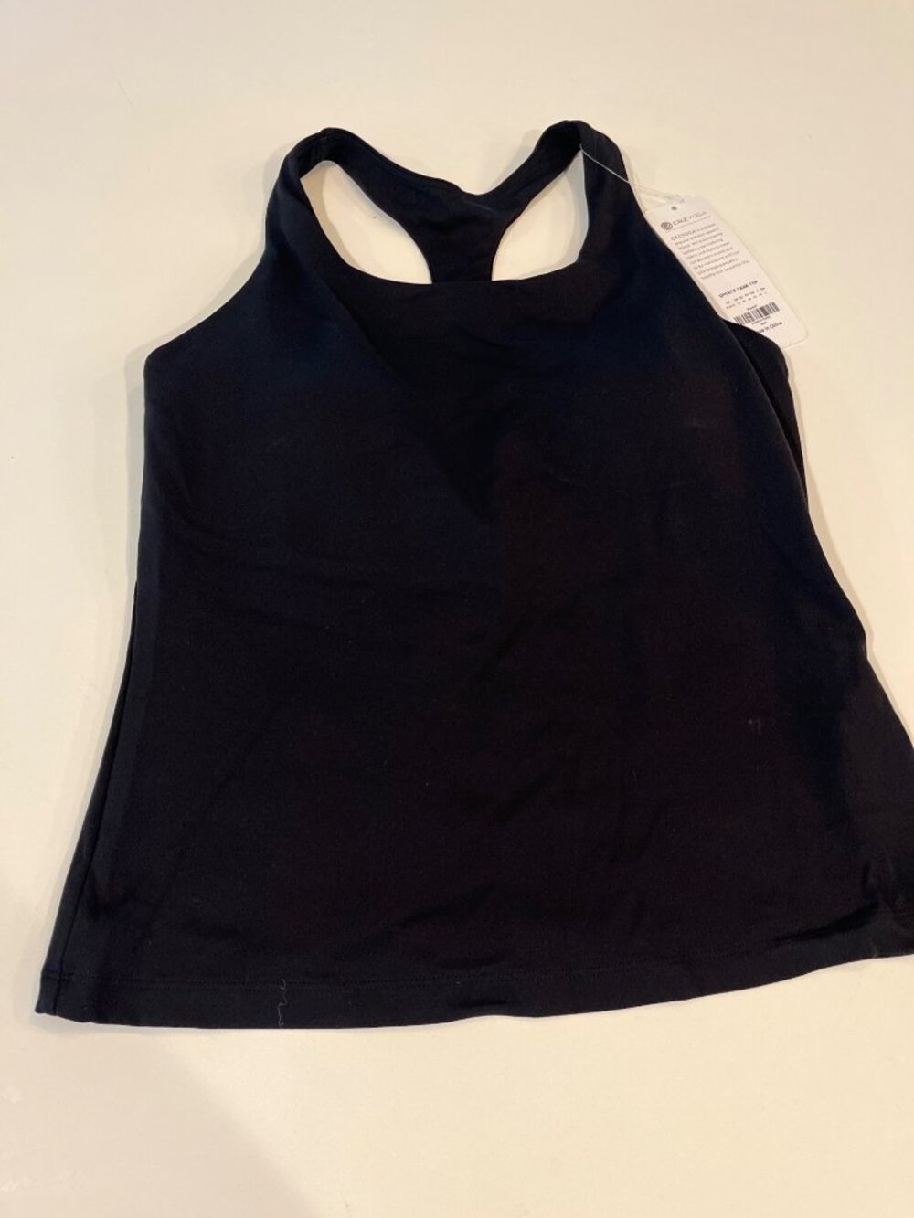 CRZ Yoga Womens Black Sports Tank Top Racerback Size Medium Stretchy & Lightweig